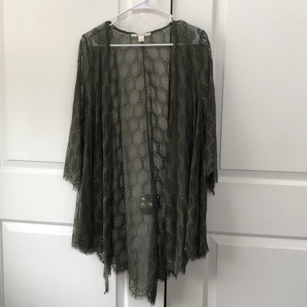 Francesca’s Collection lace kimono